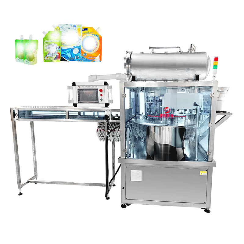Ang apat na ulo na spout bag na pagpuno at capping machine